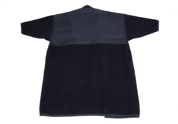 コムデギャルソンCOMME des GARCONS 切替デザインキモノコート 紺M位 K-109777_014
