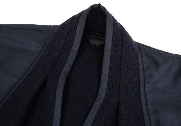 コムデギャルソンCOMME des GARCONS 切替デザインキモノコート 紺M位 K-109777_004