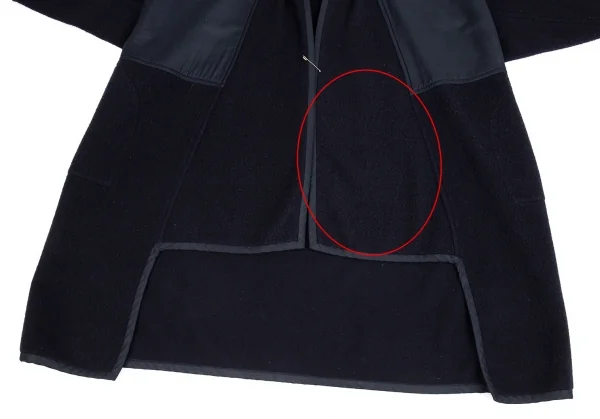 コムデギャルソンCOMME des GARCONS 切替デザインキモノコート 紺M位 K-109777_007