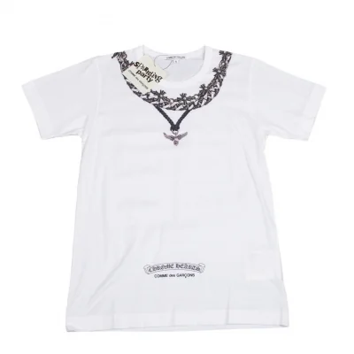 新品!コムデギャルソン×クロムハーツCOMME des GARCONS×CHROME HEARTS フォティマハリアプリントTシャツ 白