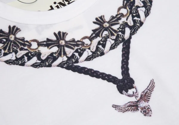 新品!コムデギャルソン×クロムハーツCOMME des GARCONS×CHROME HEARTS フォティマハリアプリントTシャツ 白S K-109782_004