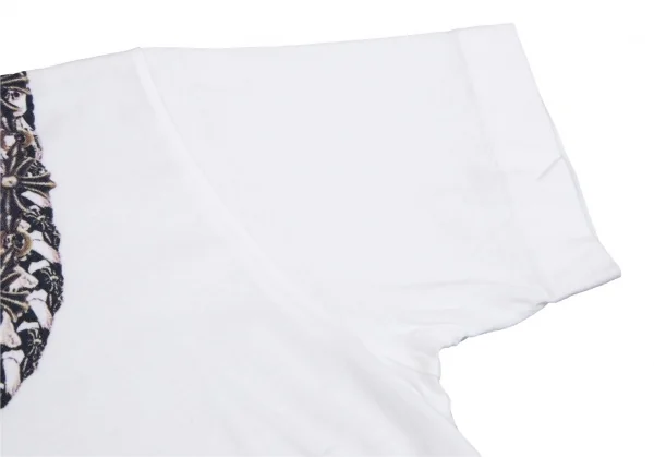 新品!コムデギャルソン×クロムハーツCOMME des GARCONS×CHROME HEARTS フォティマハリアプリントTシャツ 白S K-109782_005