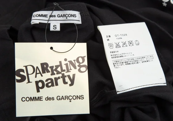 新品!コムデギャルソン×クロムハーツCOMME des GARCONS×CHROME HEARTS ロゴプリントTシャツ 黒S K-109784_011