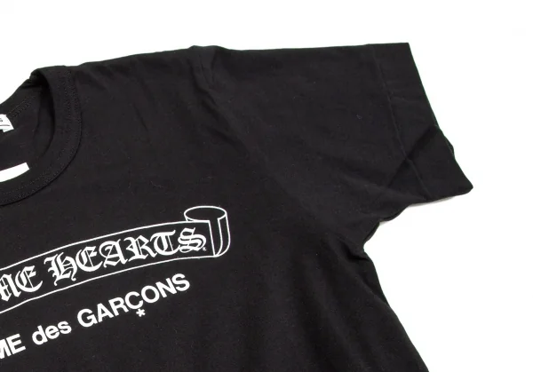 新品!コムデギャルソン×クロムハーツCOMME des GARCONS×CHROME HEARTS ロゴプリントTシャツ 黒S K-109784_004