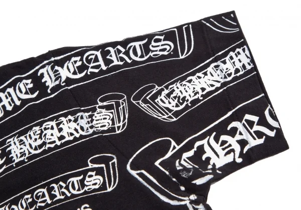 新品!コムデギャルソン×クロムハーツCOMME des GARCONS×CHROME HEARTS スクロールロゴプリントプリントTシャツ 黒S K-109785_005