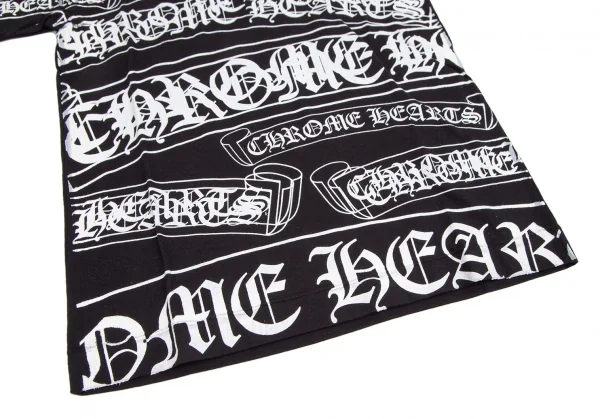 新品!コムデギャルソン×クロムハーツCOMME des GARCONS×CHROME HEARTS スクロールロゴプリントプリントTシャツ 黒S K-109785_006