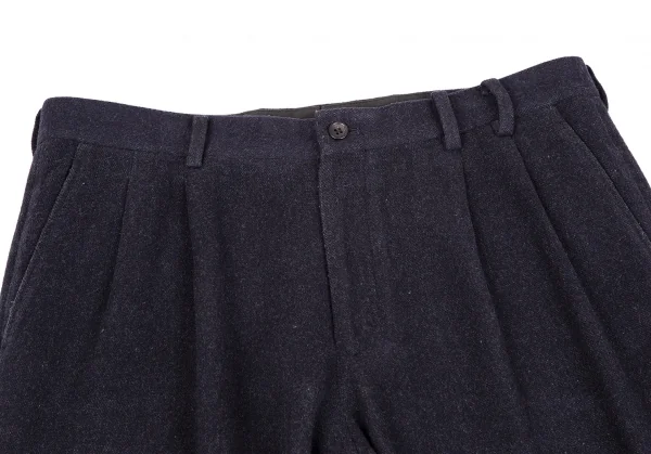 パパスPapas ウールカシミヤツータックパンツ 紺52LL K-109820_002