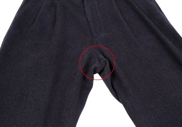 パパスPapas ウールカシミヤツータックパンツ 紺52LL K-109820_007