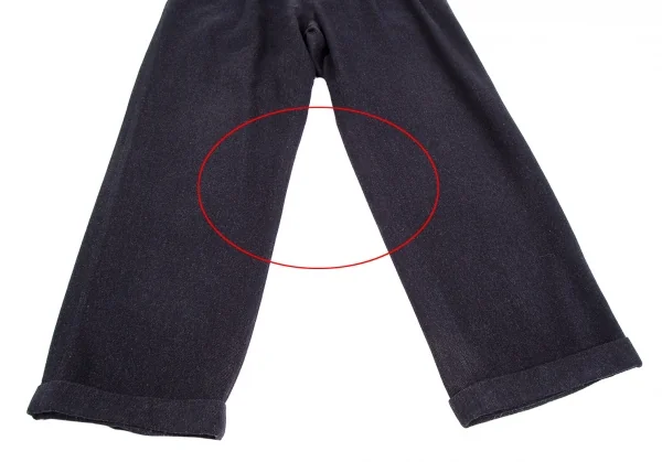 パパスPapas ウールカシミヤツータックパンツ 紺52LL K-109820_009