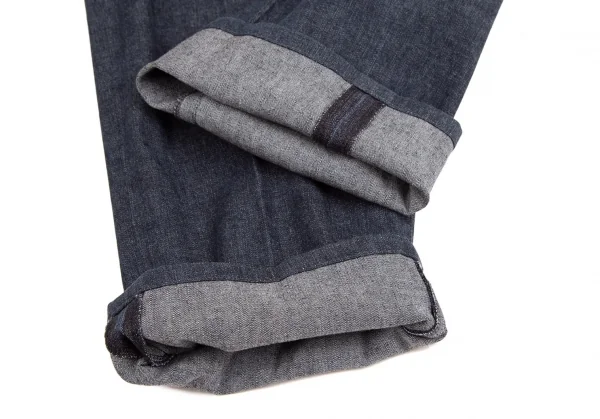 パパスPapas コットンリネンストレッチパンツ インディゴ54XL (K-109822)