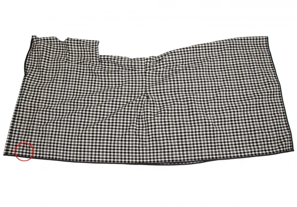 コムデギャルソンCOMME des GARCONSブロックチェックラップデザイントップス アイボリー黒M K-109829_015