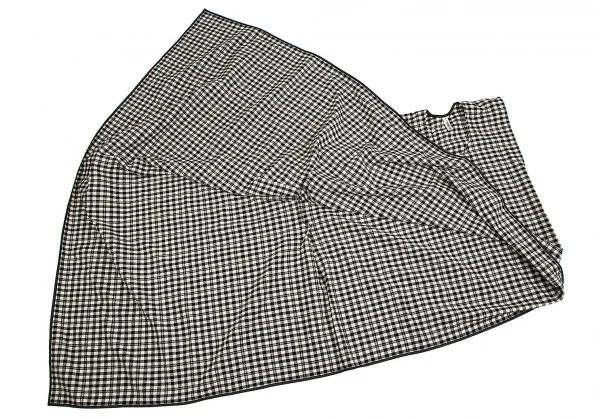 コムデギャルソンCOMME des GARCONSブロックチェックラップデザイントップス アイボリー黒M K-109829_007