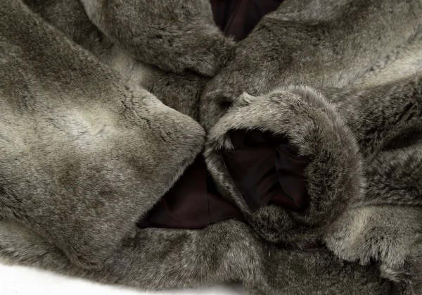 ジュンヤワタナベ コムデギャルソンJUNYA WATANABE COMME des GARCONS フェイクファーボレロジャケット グレーS位 K-109837_006