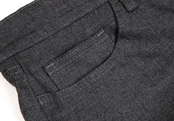 ジュンヤワタナベ コムデギャルソンJUNYA WATANABE COMME des GARCONSウールフリル切替レイヤーショートパンツ グレーM K-109838_005