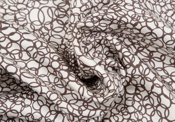 プラダPRADA サークルプリント半袖シャツ オフモカブラウン40 K-109855_015