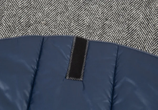 新品!ジュンヤワタナベマン コムデギャルソン×カンパニョーロ レーシングダウンドッキングヘリンボーンコート グレー紺他L K-109867_014