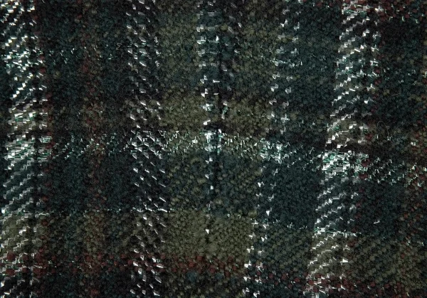 新品!コムコム コムデギャルソンCOMME des GARCONS カットオフ切替チェックツイードジャケット 緑黒S K-109871_017