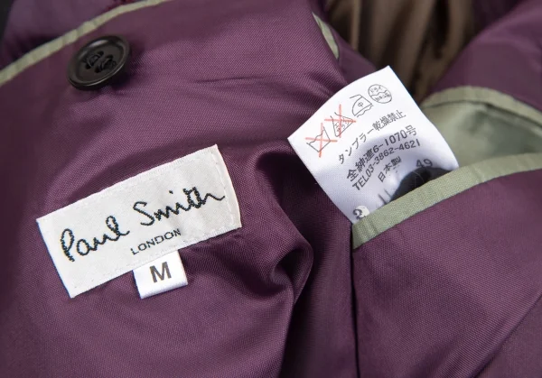 ポールスミス ロンドン Paul Smith LONDON ウールコットンボタンフライチェスターコート チャコールM K-109894_017