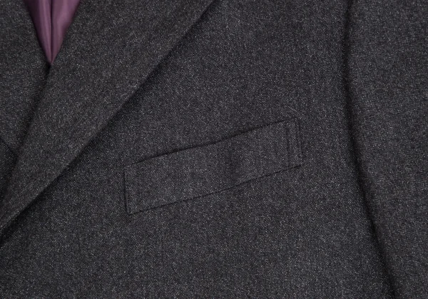 ポールスミス ロンドン Paul Smith LONDON ウールコットンボタンフライチェスターコート チャコールM K-109894_004