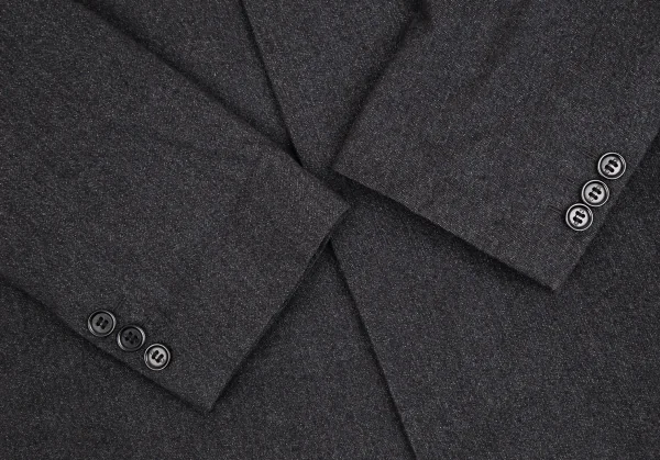 ポールスミス ロンドン Paul Smith LONDON ウールコットンボタンフライチェスターコート チャコールM K-109894_007