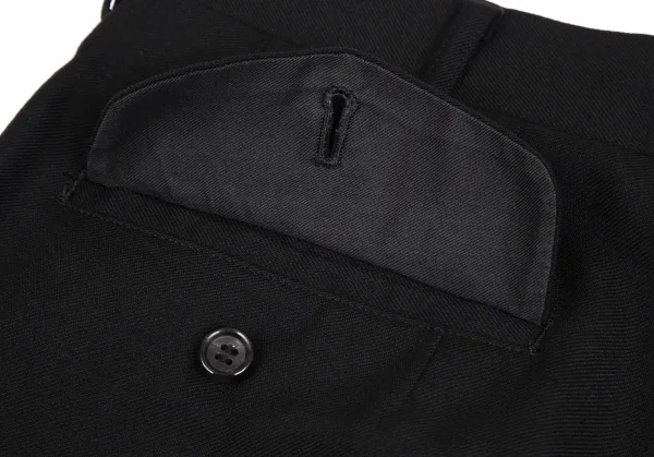 コムデギャルソン オムCOMME des GARCONS HOMME ウールサージセットアップスーツ 黒S K-109908_018