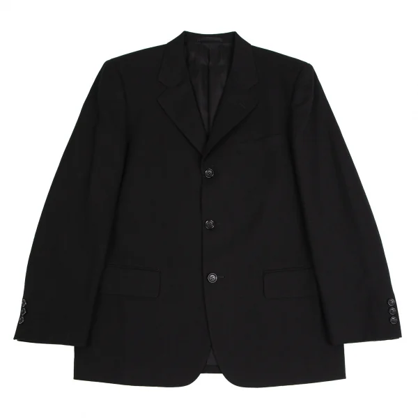 コムデギャルソン オムCOMME des GARCONS HOMME ウールサージセットアップスーツ 黒S K-109908_002