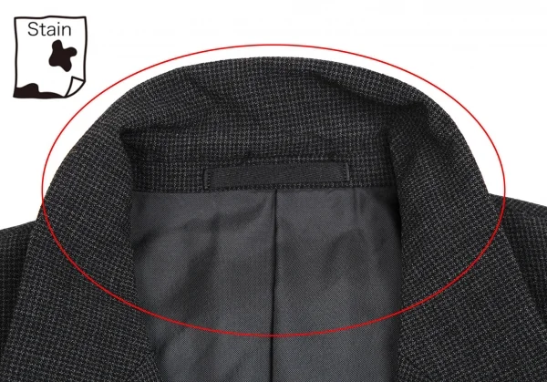 コムデギャルソン オムCOMME des GARCONS HOMME パピートゥーステーラードジャケット グレーS K-109915_004