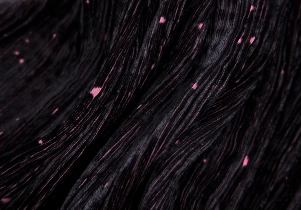 イッセイミヤケ フェットISSEY MIYAKE FETE ドットオパール加工ベロアジャケット 黒紫2 K-109929_015