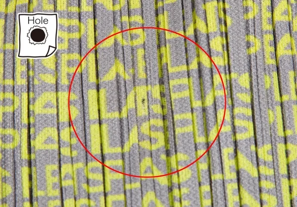 プリーツプリーズPLEATS PLEASE グラデーションロゴプリントスカート マルチ3 K-109939_010