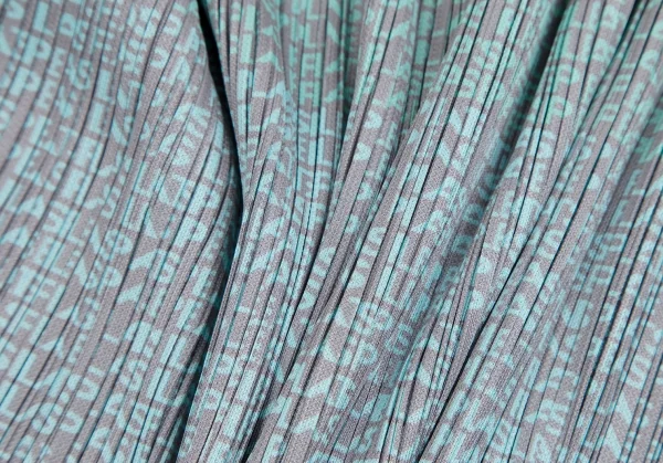 プリーツプリーズPLEATS PLEASE グラデーションロゴプリントスカート マルチ3 K-109939_014