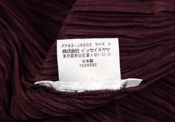 プリーツプリーズPLEATS PLEASE バイアスフリンジスキッパーカットソー 紫3 K-109941_018