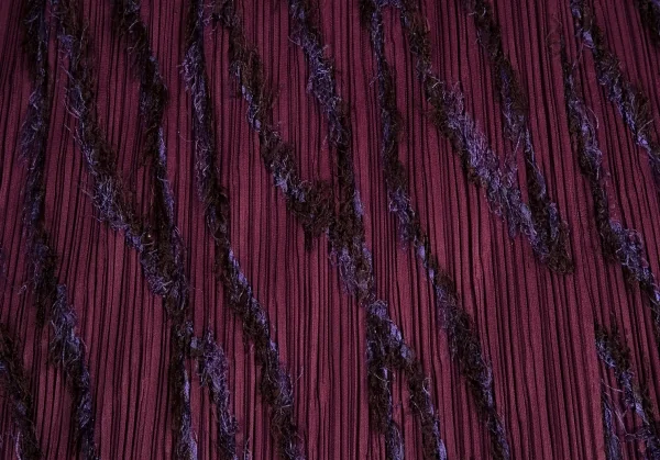 プリーツプリーズPLEATS PLEASE バイアスフリンジセットアップスーツ 紫3 K-109943_017