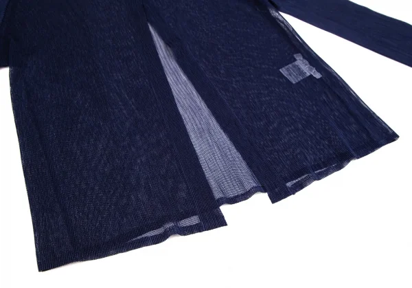 プリーツプリーズPLEATS PLEASE メッシュカーディガン 紺3 K-109948_008