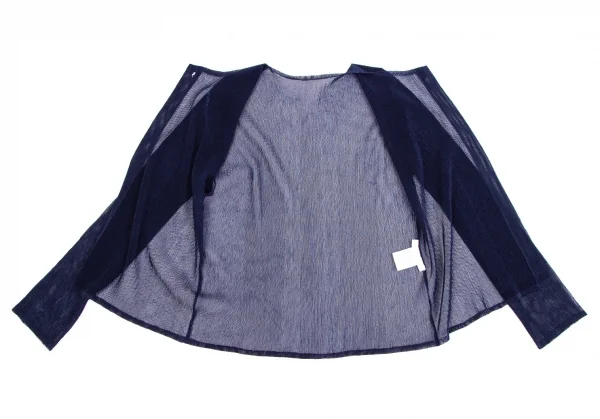 プリーツプリーズPLEATS PLEASE メッシュカーディガン 紺3 K-109948_009