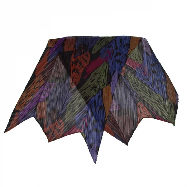 プリーツプリーズPLEATS PLEASE カラフルプリントシースルーストール 他 マルチ K-109975_001