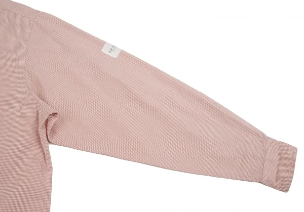 カールヘルムKarl Helmut ロゴパッチ貼り付けチェックボタンダウンシャツ ピンクL位 K-109981_010