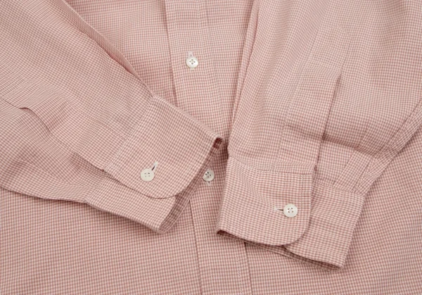 カールヘルムKarl Helmut ロゴパッチ貼り付けチェックボタンダウンシャツ ピンクL位 K-109981_011
