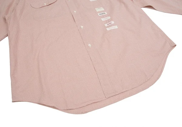 カールヘルムKarl Helmut ロゴパッチ貼り付けチェックボタンダウンシャツ ピンクL位 K-109981_013