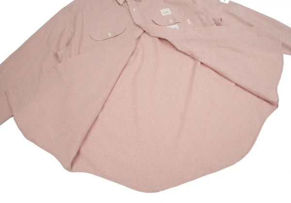 カールヘルムKarl Helmut ロゴパッチ貼り付けチェックボタンダウンシャツ ピンクL位 K-109981_014