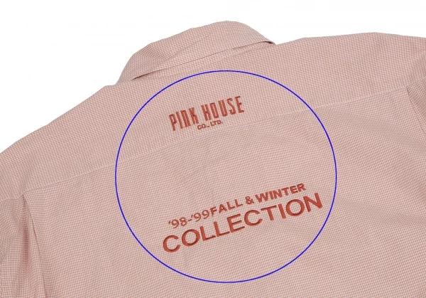 カールヘルムKarl Helmut ロゴパッチ貼り付けチェックボタンダウンシャツ ピンクL位 K-109981_016