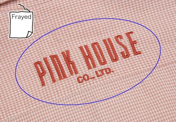 カールヘルムKarl Helmut ロゴパッチ貼り付けチェックボタンダウンシャツ ピンクL位 K-109981_017