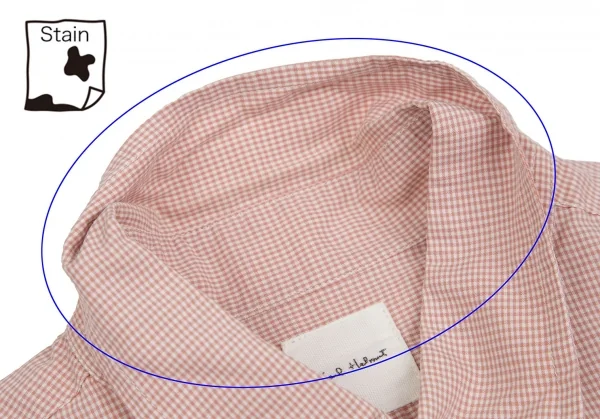 カールヘルムKarl Helmut ロゴパッチ貼り付けチェックボタンダウンシャツ ピンクL位 K-109981_004