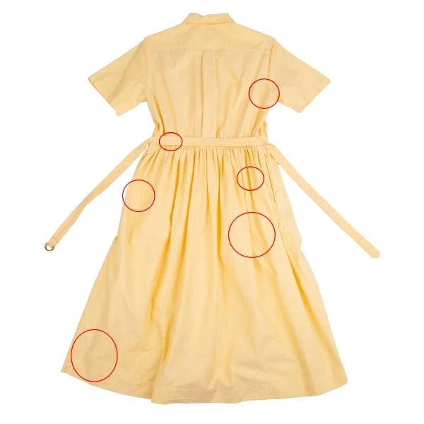 ラルフローレンRalph Lauren ポニーワンポイント刺繍オックスフォード半袖シャツワンピース オレンジ11 K-110001_017