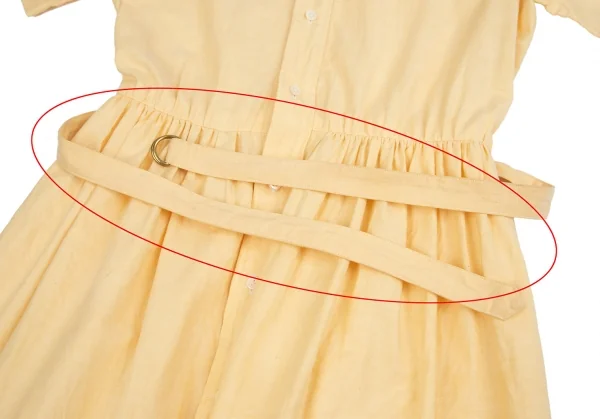 ラルフローレンRalph Lauren ポニーワンポイント刺繍オックスフォード半袖シャツワンピース オレンジ11 K-110001_009