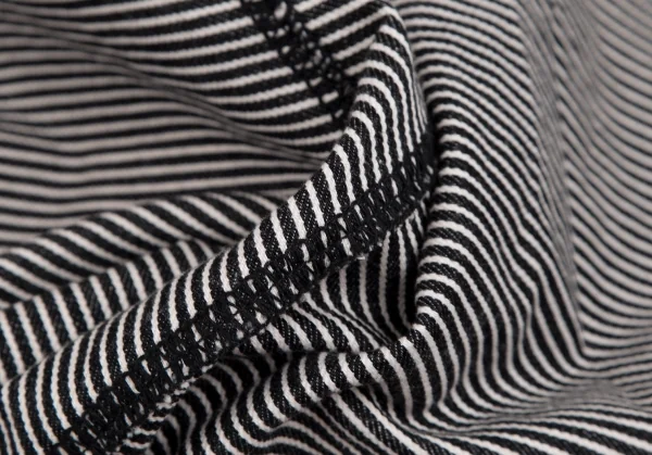 トリココムデギャルソンtricot COMME des GARCONSコットンボーダーインサイドアウトスカート 黒白M K-110021_014