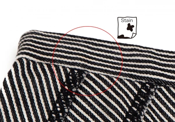 トリココムデギャルソンtricot COMME des GARCONSコットンボーダーインサイドアウトスカート 黒白M K-110021_004