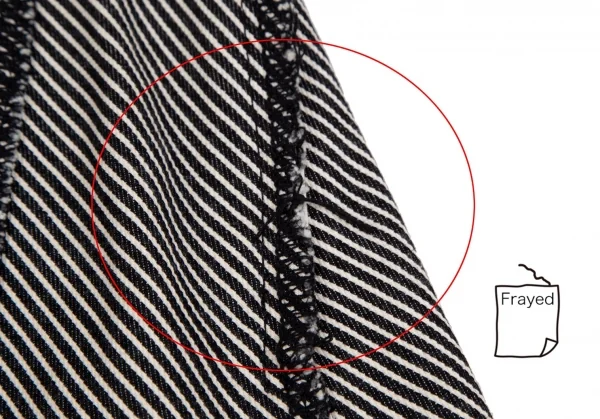 トリココムデギャルソンtricot COMME des GARCONSコットンボーダーインサイドアウトスカート 黒白M K-110021_006