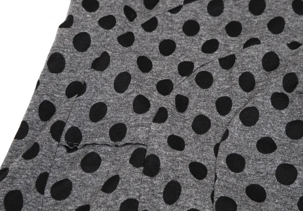 ジュンヤワタナベ コムデギャルソンJUNYA WATANABE COMME des GARCONS バックサークルカッティングドットノースリーブカットソー グレー黒S K-110030_008