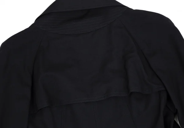 ジュンヤワタナベ コムデギャルソンJUNYA WATANABE COMME des GARCONS ウールギャバスクエアネックロングジャケット 紺S K-110034_015