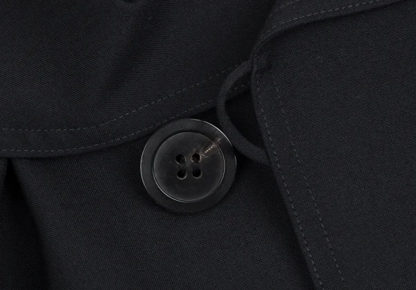 ジュンヤワタナベ コムデギャルソンJUNYA WATANABE COMME des GARCONS ウールギャバスクエアネックロングジャケット 紺S K-110034_006